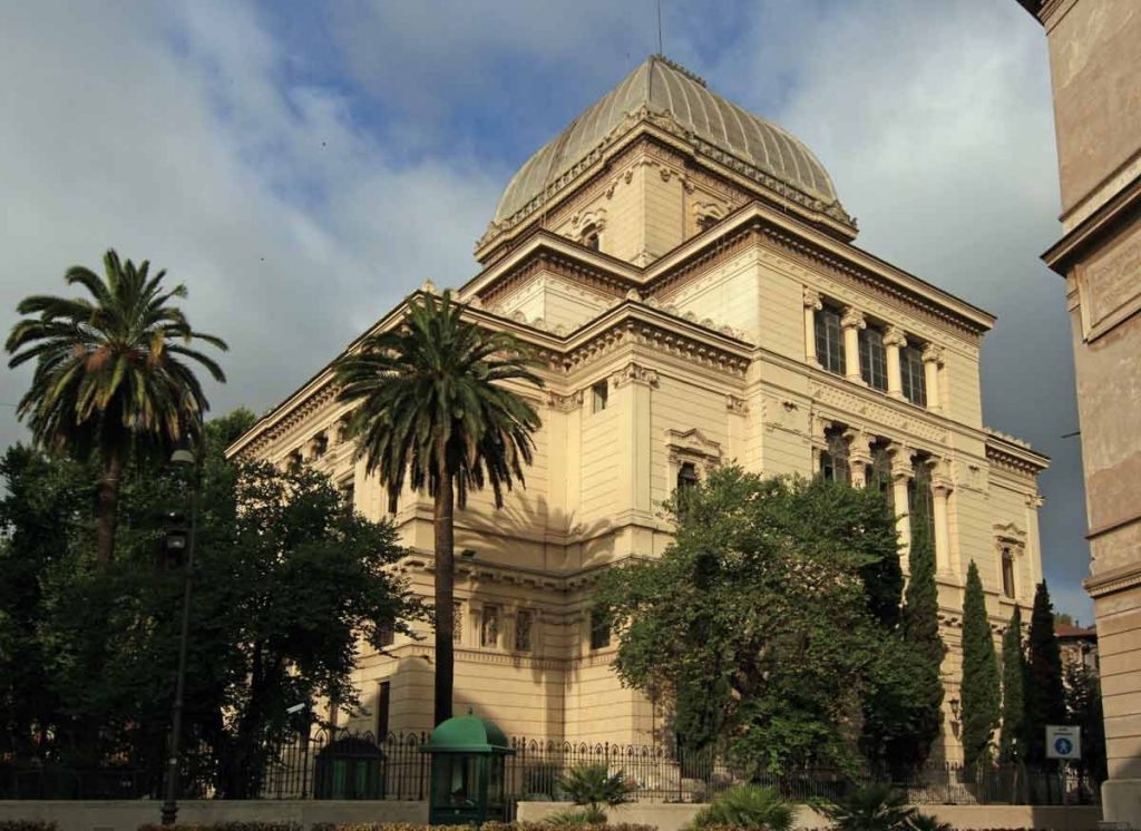 The Principle Temple in Rome's Ghetto or Jewish Quarter